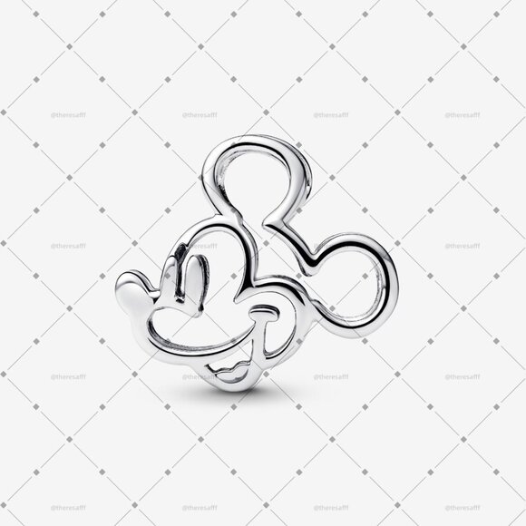 Pandora Disney Mickey Mouse Openwork Charm - Picture 1 of 5